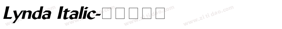 Lynda Italic字体转换